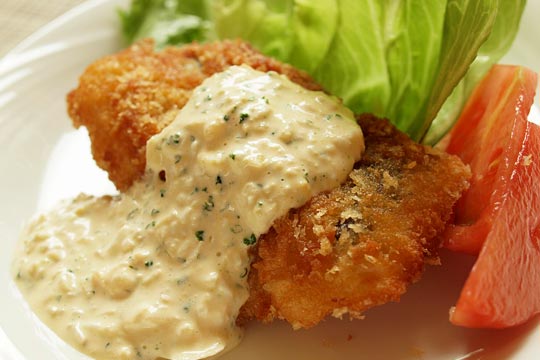 魚のフライタルタルソース